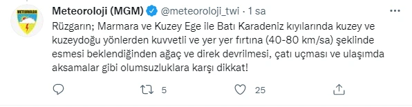 Meteoroloji uyardı! Marmara'yı fırtına vuracak